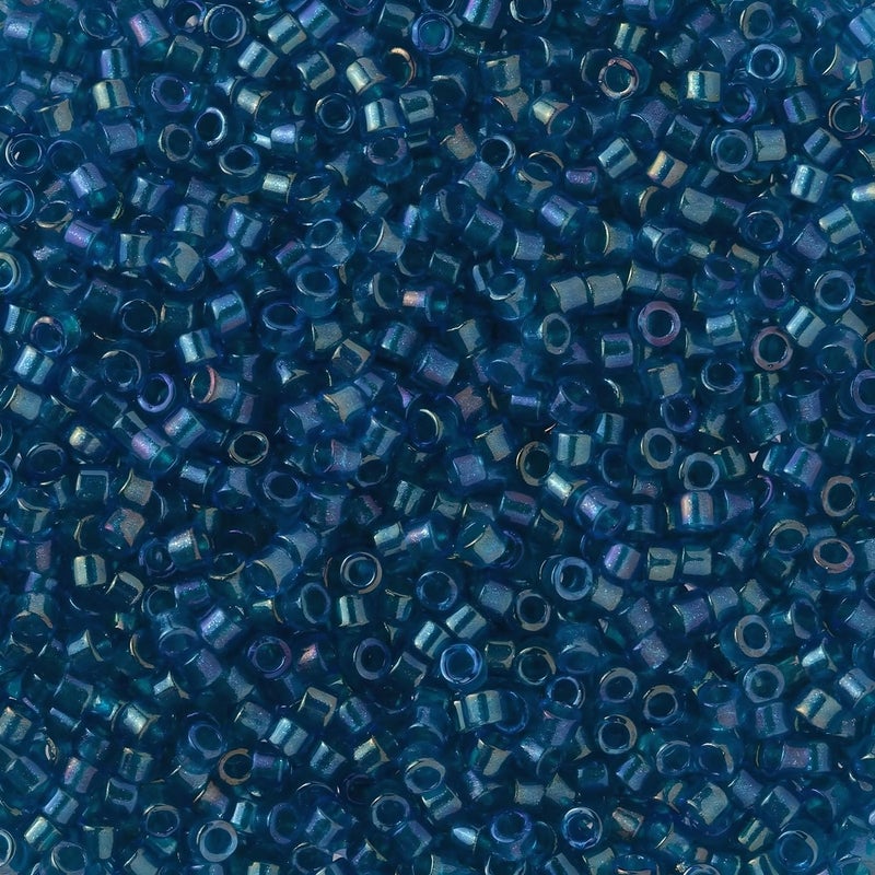 Miyuki Delica Seed Beads Bundle: Size 11/0, Blue Inside Color Lined Palette Collection DB2385, DB2386, DB2387 - Image 4